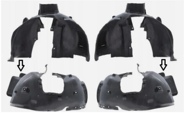 Купити 9850523480 Peugeot/Citroen Підкрилок передній лівий