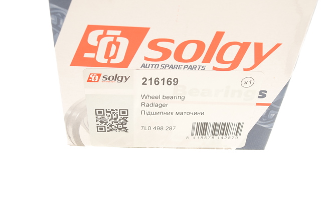 216169 Solgy Підшипник ступиці пер/зад