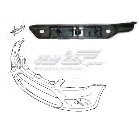 Направляюча переднього бампера, права FPS FP2809932 ціна, від 3.15 USD