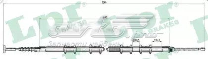 Трос ручного гальма задній, лівий 51733788 Fiat/Alfa/Lancia