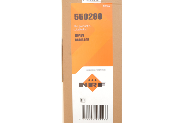 550299 NRF Радіатор охолодження двигуна, додатковий