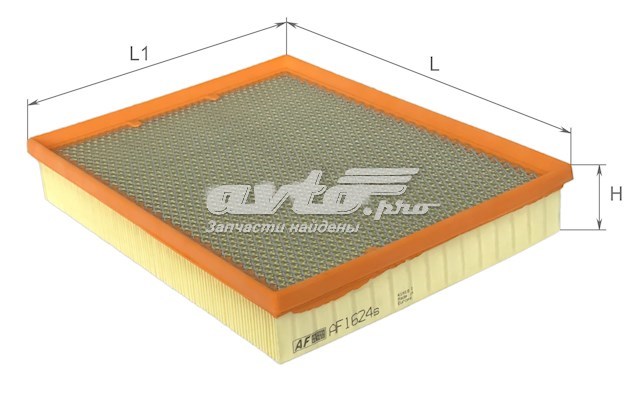 Елемент повітряного фільтра Alpha Filter AF1624S ціна, від 5.66 USD