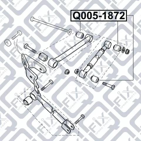 Сайлентблок задньої реактивної тяги Q-fix Q0051872