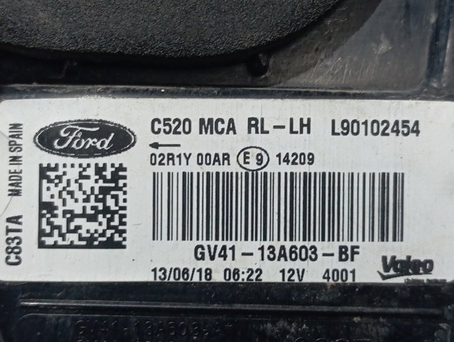 Ліхтар задній лівий, внутрішній GV4113A603BF Ford