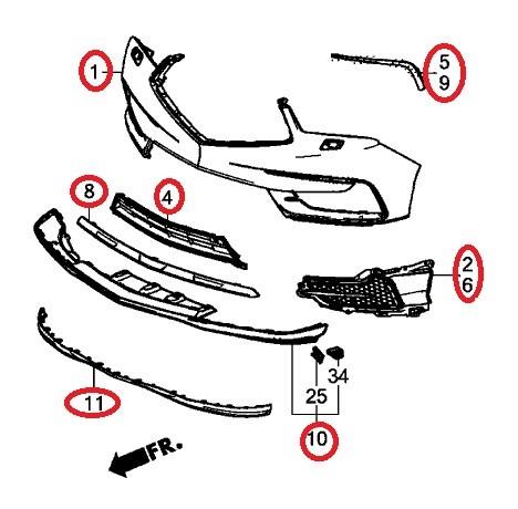  Honda 71111TZ5A00