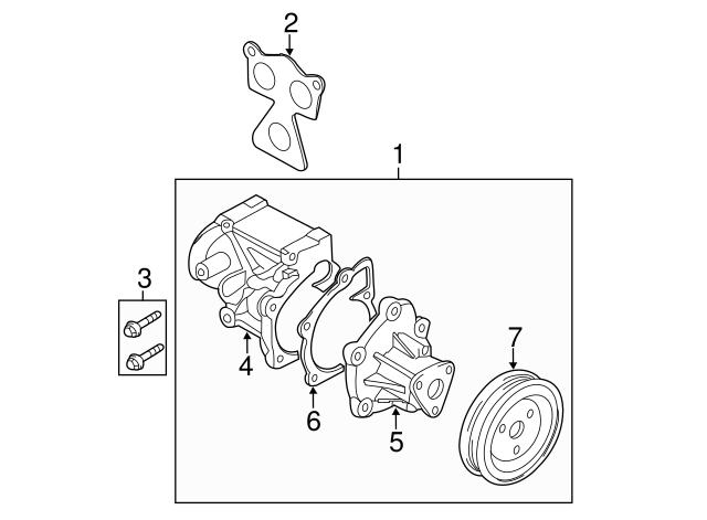 Прокладка водяної помпи 251242G500 Hyundai/Kia