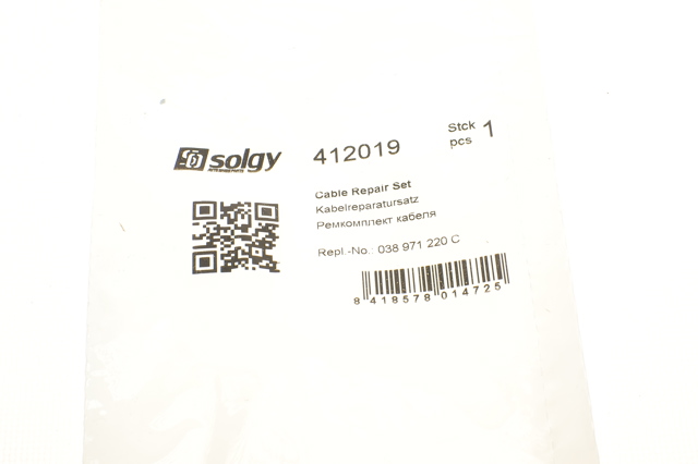 Дріт свічок накалювання 412019 Solgy
