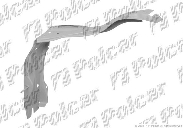 Супорт радіатора правий/монтажна панель кріплення фар на Mercedes E-Class (S210)