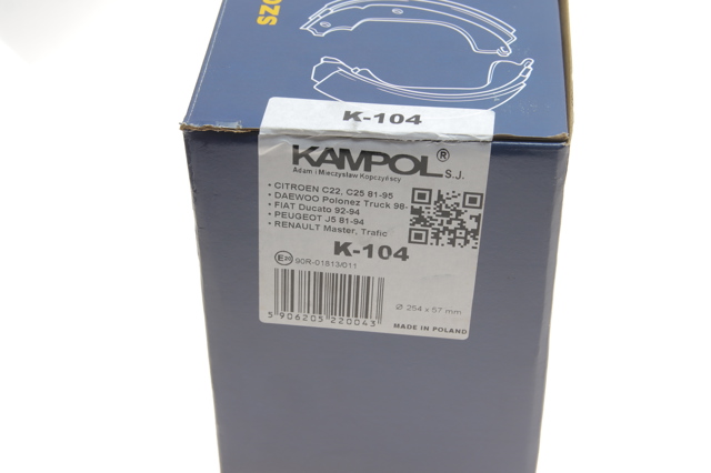 Колодки гальмові задні, барабанні K104 Kampol