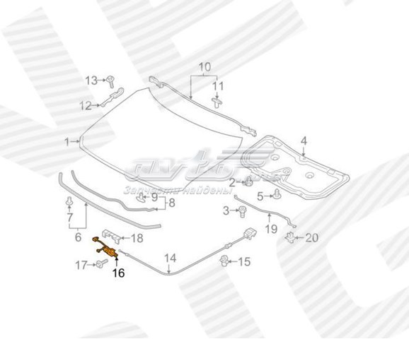 Замок капота Signeda PMZ22060B ціна, від 23.71 USD