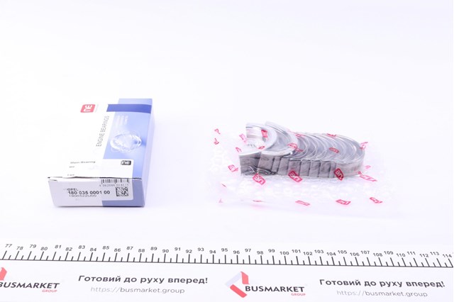 180035000100 NE/NPR Вкладиші колінвала, корінні, комплект, стандарт (STD)