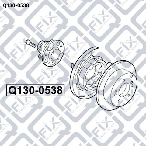 Купити Q1300538 Q-fix Підшипник ступиці колеса
