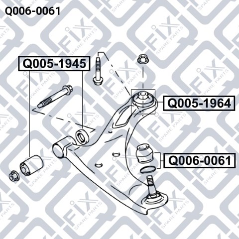Пильник опори кульової нижній Q-fix Q0060061 ціна, від 4.68 USD