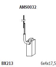 AMS0032 Magneti Marelli Щітка генератора