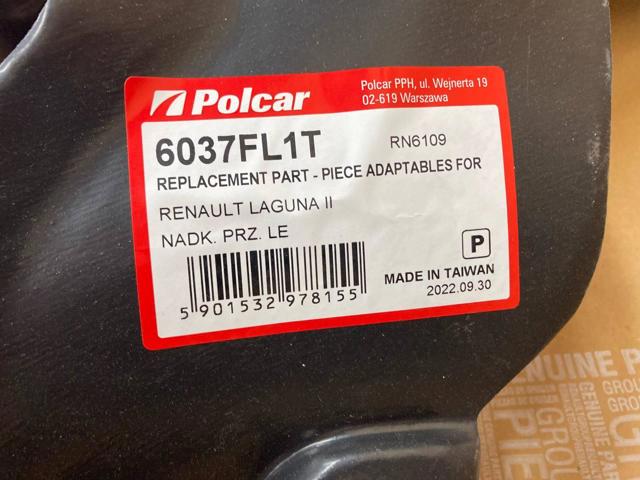 6037FL1T Polcar Підкрилок переднього крила, лівий