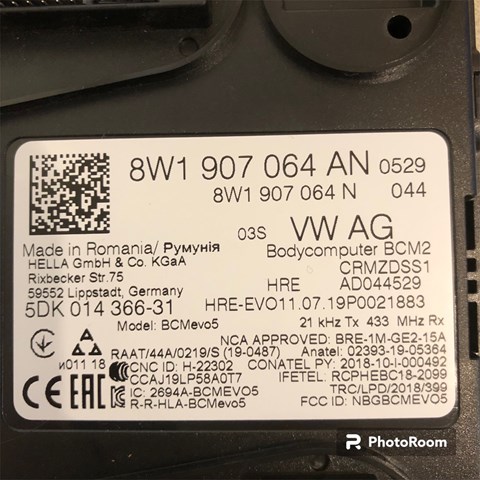 8W1907064AN VAG 
