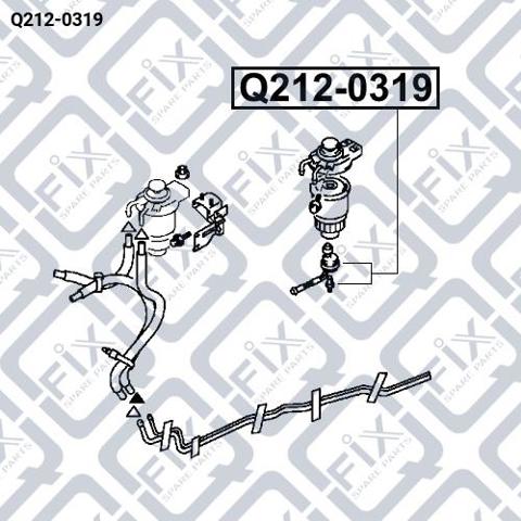 Датчик рівня води паливного фільтра Q-fix Q2120319 ціна, від 19.75 USD
