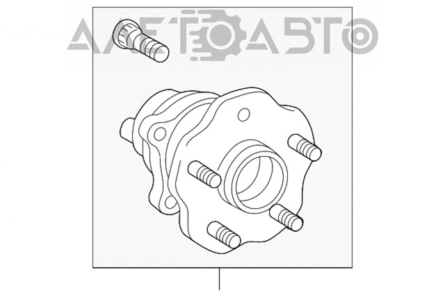 Задня маточина 424100E031 Toyota