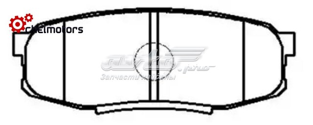 Задні дискові колодки HSB HP5214