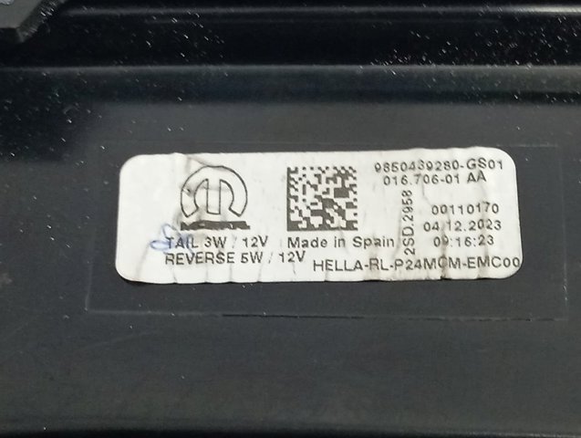 Стоп задній Peugeot/Citroen 9850439280 ціна, від 126.53 USD