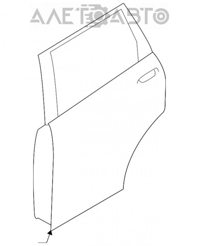 Двері задні FPS FP4827317 ціна, від 240.72 USD