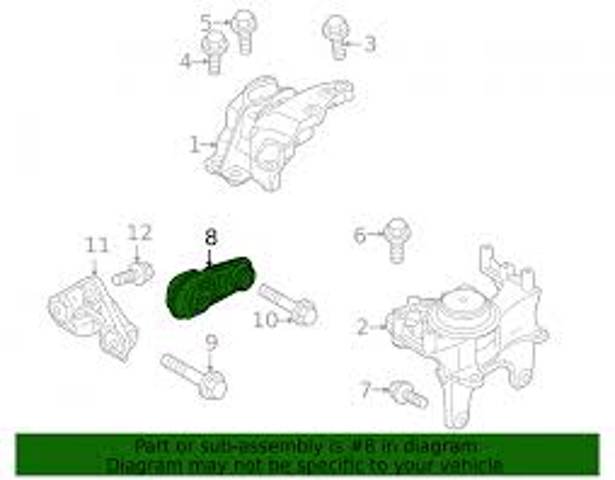 Купити 1092A298 Mitsubishi Задня опора двигуна