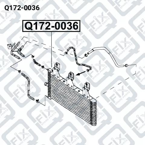 Радіатор охолодження, АКПП Q1720036 Q-fix