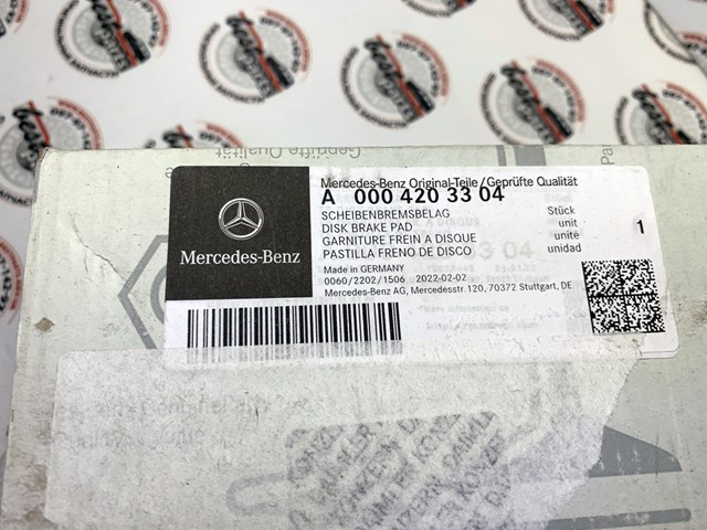 Купити A0004203304 Mercedes Задні колодки