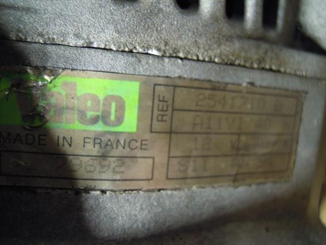 Генератор VALEO 2541710B ціна, від 82.84 USD