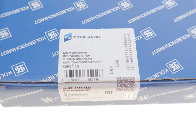 Купити 37006630 Kolbenschmidt Вкладиші колінвалу, корінні, комплект, 3-й ремонт (+0,75)