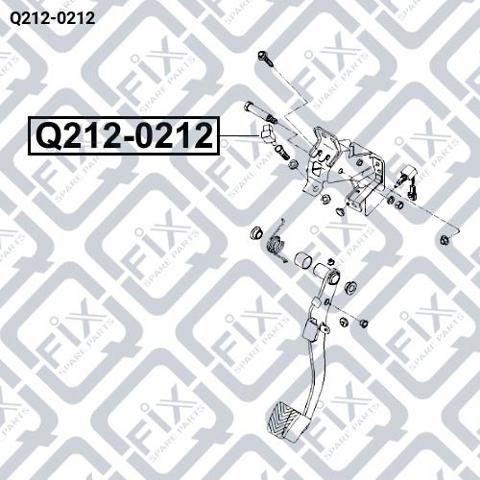 Жабка тормозу Q2120212 Q-fix
