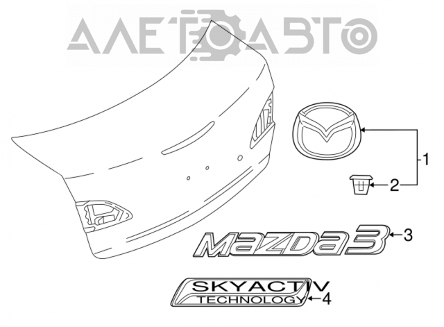Купити BHN151730 Mazda 