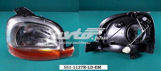 Фара правая Depo/Loro/Abakus 5511127RLDEM ціна, від 41.22 USD