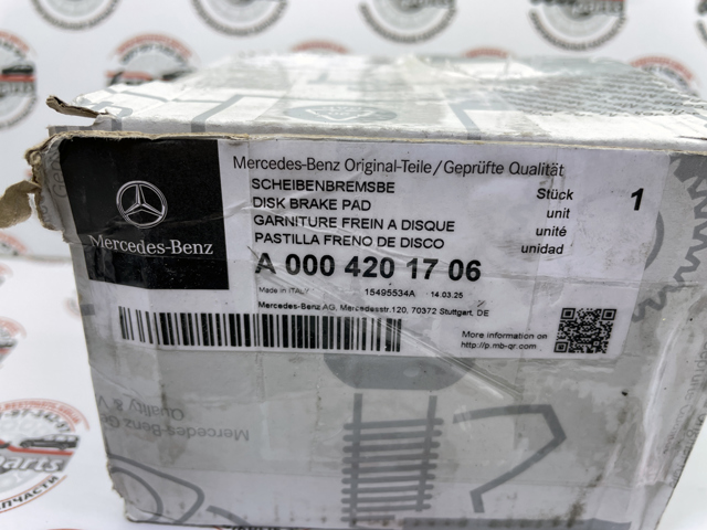 Задні гальмівні колодки Mercedes A0004201706 ціна, від 27.32 USD