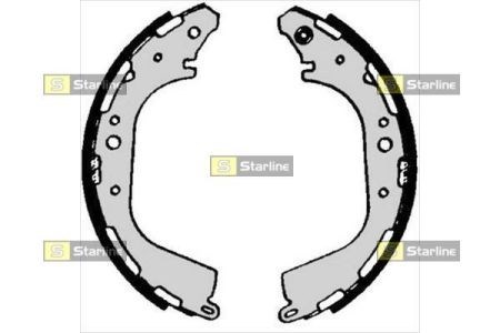 BC07040 Starline Колодки гальмівні задні, барабанні