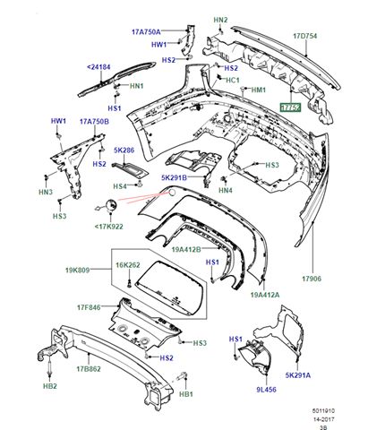 Купити LR110337 Land Rover Кронштейн бампера заднього, центральний