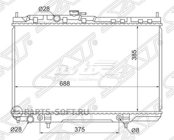 Радіатор охолодження SAT NS0001B10