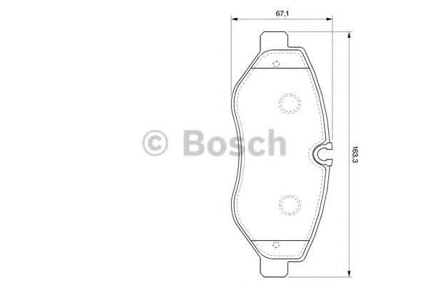 Передні тормозні колодки 986494121 Bosch