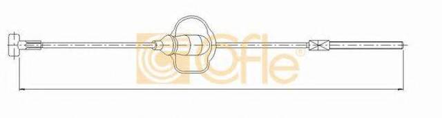 Трос ручного гальма передній 105346 Cofle