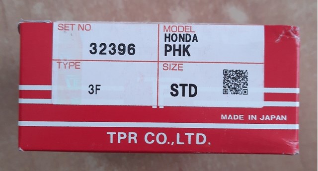 32396STD TPR Кільця поршневі комплект на мотор, STD.