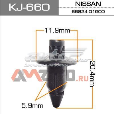 Купити KJ660 Masuma Пістон (кліп) кріплення бампера, переднього