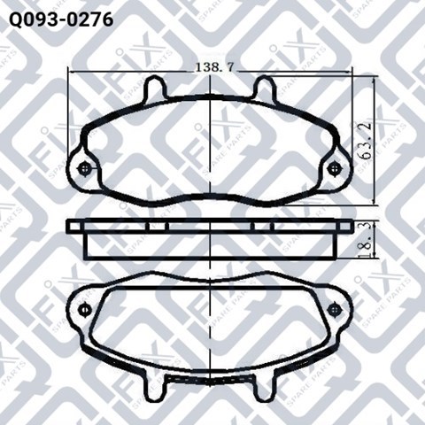 Тормозні колодки Q-fix Q0930276