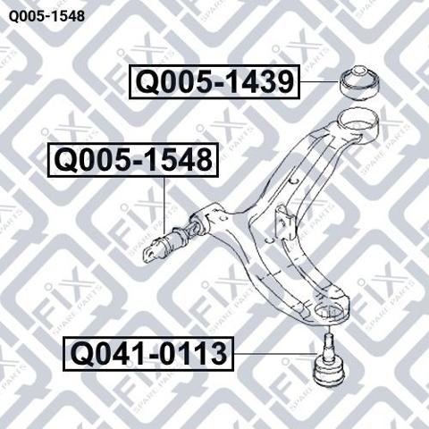 Купити Q0051548 Q-fix Сайлентблок передньої підвіски