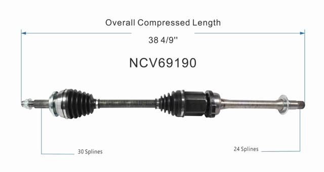 NCV69190 GSP Привід передній правий