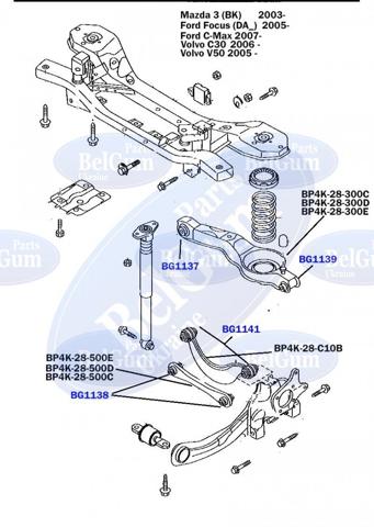 Сайлентблок заднього нижнього важеля BG1139 Belgum