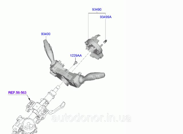Шлейф керма Tqparts TQ10485 ціна, від 44.21 USD