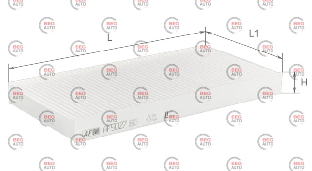 AF5027 Alpha Filter Внутрішньосалонний фільтр