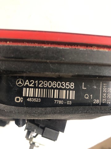 Стоп задній Mercedes A2129060358 ціна, від 31.67 USD