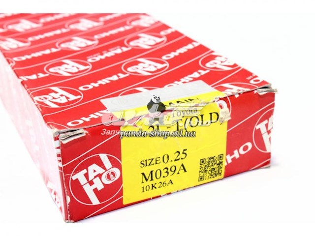 M039A025 Taiho Комплект підшипників ковзання коленвалу