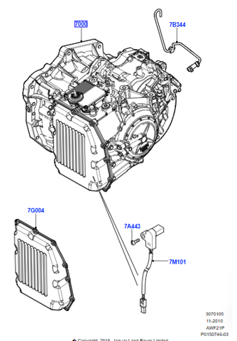 LR024712 Land Rover Автоматична коробка передач